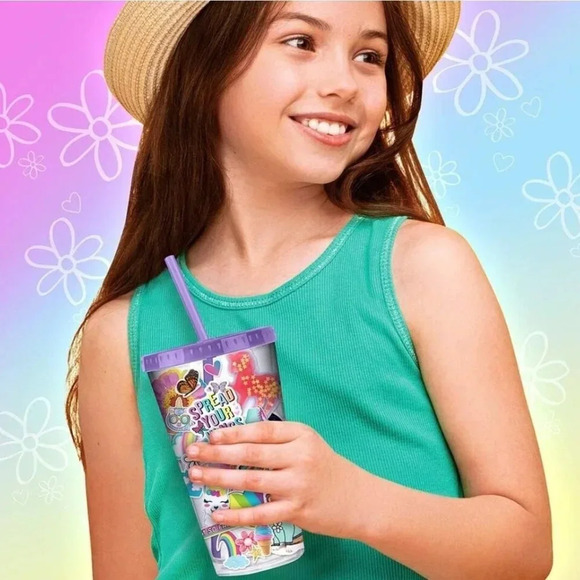 New Fashion Angels Fresh Vibes DIY Sticker Tumbler BPA Free Oops a Daisy - Picture 3 of 10